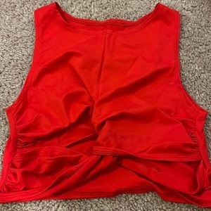 Forever 21 red cropped top